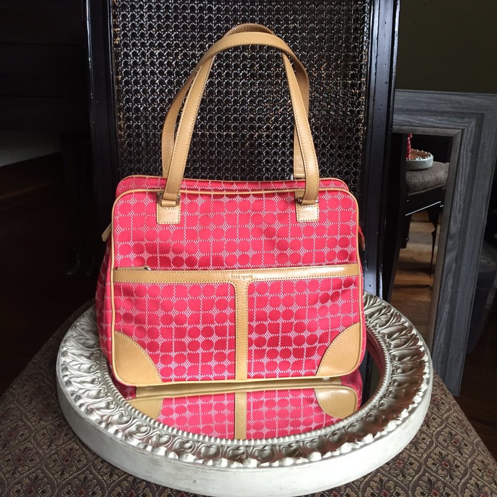 RETRO Kate Spade Signature Noel Dot Satchel Handbag